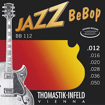 Thomastik BB112 Jazz BeBob - струны для электрогитары, Light, сталь/никель, 12-50