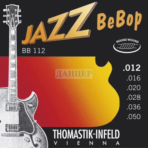 Thomastik BB112 Jazz BeBob - струны для электрогитары, Light, сталь/никель, 12-50