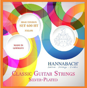 Hannabach 600HT Silver-Plated Orange - Комплект струн для классической гитары, сильное натяжение