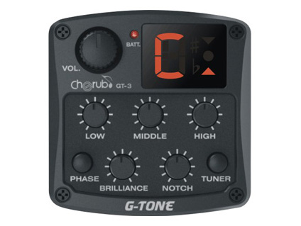 Cherub GT-3 - Гитарный эквалайзер цифровой 4-х полосный с тюнером и контролем обратной связи