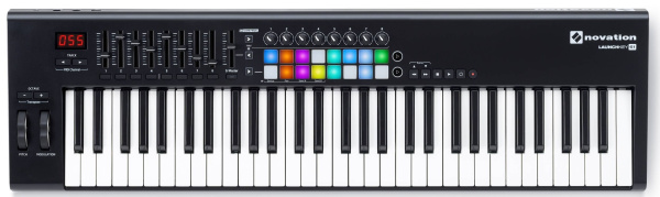 Novation Launchkey 61 MK2 - миди-клавиатура, 61 клавиша, Pitch/Mod контроллеры, полноцветные пэды