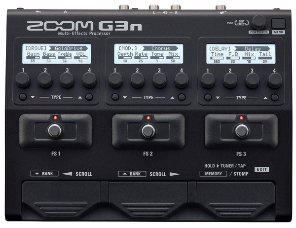 Zoom G3n - педаль эффектов с встроенным эмулятором кабинета