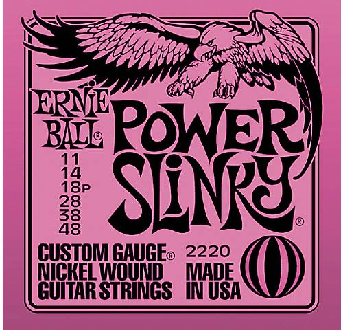 Ernie Ball 2220 - струны для электрогитары (11-14-18p-28-38-48), никелированная навивка