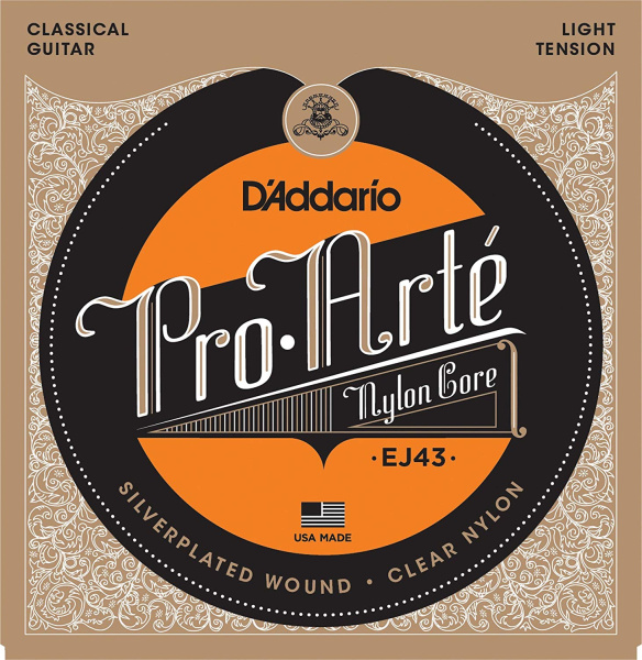 D'ADDARIO EJ43 - струны для классической гитары, легкое натяжение 