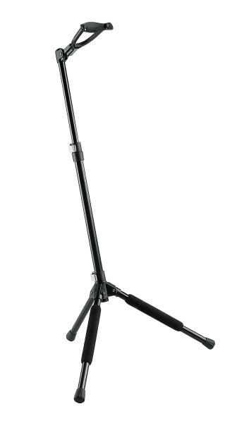 K&M 17680-000-55 black Memphis 10 - стойка для гитар с фиксатором складн., 1.45 кг, H: 735/1120 мм