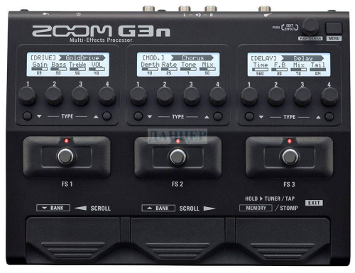 Zoom G3n - педаль эффектов с встроенным эмулятором кабинета