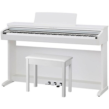 KAWAI KDP120 W - цифровое пианино, банкетка, механика RHC II, 88 клавиш, цвет белый 