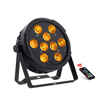 INVOLIGHT LEDPAR9HEX - светодиодный прожектор RGBWA+UV 7шт. DMX-512, ИК-ДУ 