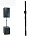 QUIK LOK S203 - Соединительная стойка для акустических систем с регулируемой высотой, высота 73-112