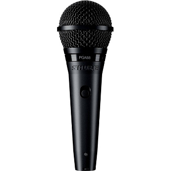 Shure PGA58-XLR-E - Кардиоидный вокальный микрофон c выключателем, с кабелем XLR -XLR 