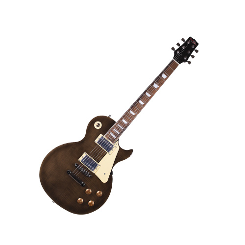 REDHILL LPX200/TBK - эл.гитара, Les Paul, H+H, 2V/2T/3P, клен/окоуме, цвет черный 