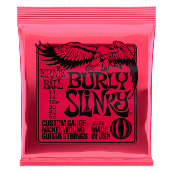 Ernie Ball 2226 - струны для эл.гитары Nickel Wound Burly Slinky (11-14-18p-30-42-52)