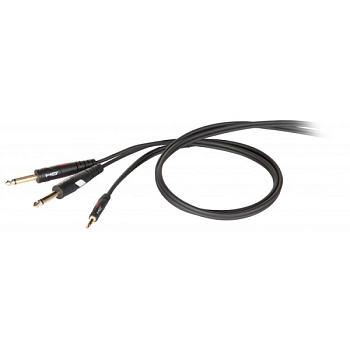 DIE HARD DHG545LU3 - Проф. аудио кабель, 2х джек <-> стерео мини 3,5мм джек, длина 3м