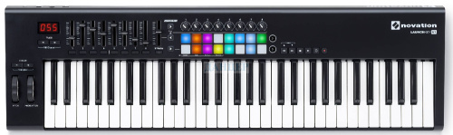 Novation Launchkey 61 MK2 - миди-клавиатура, 61 клавиша, Pitch/Mod контроллеры, полноцветные пэды