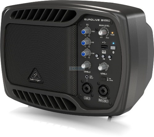 BEHRINGER B105D - активная акустическая система, 5", 50 Вт, MP3, Bluetooth, 3-канал.микшер