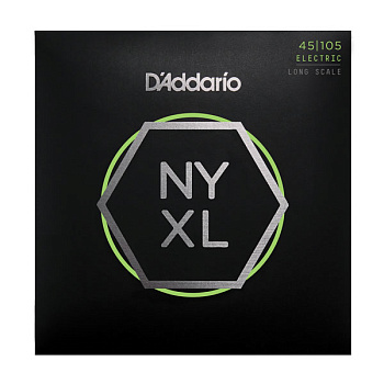 D`Addario NYXL45105 - Струны для бас гитары Long, Light/Medium, 45-105