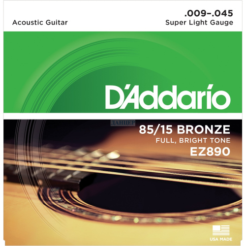 D'ADDARIO EZ890 - струны для акустической гитары, бронза 85/15