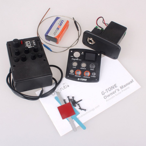 Cherub GT-4 - Гитарный эквалайзер цифровой 3-х полосный с тюнером и контролем средних частот